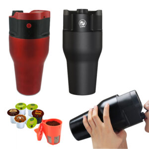 USB-Powered Insulated Portable Coffee Maker For K-Cups And Ground Coffee